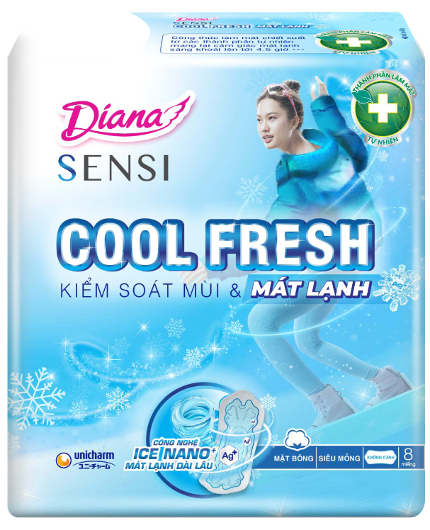 Diana SENSI Cool Fresh Mát Lạnh siêu mỏng không cánh